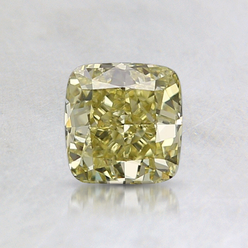 0.71 Ct. Fancy Yellow Cushion Diamond