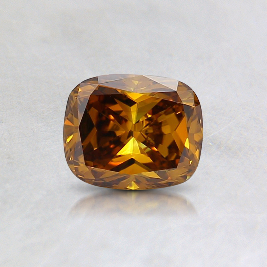 0.54 Ct. Fancy Brown-Yellow Cushion Lab Grown Diamond