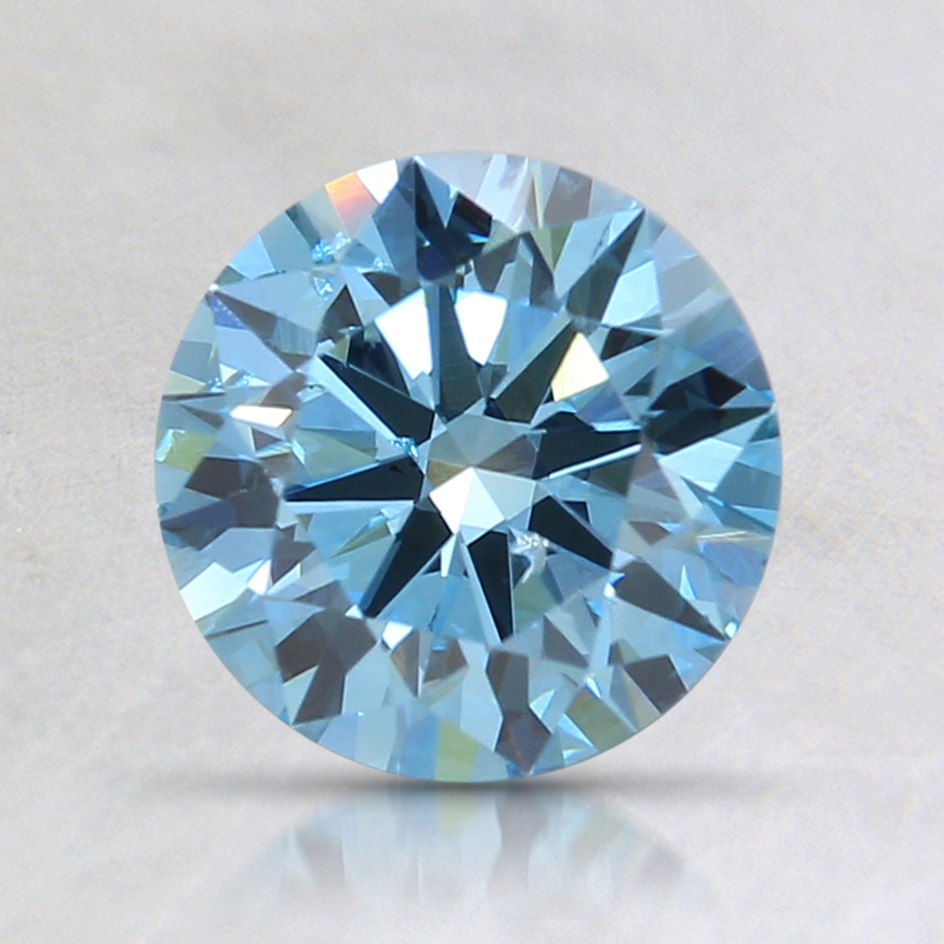 1.18 Ct. Fancy Intense Blue Round Lab Created Diamond