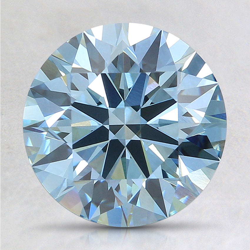 2.18 Ct. Fancy Intense Blue Round Lab Grown Diamond