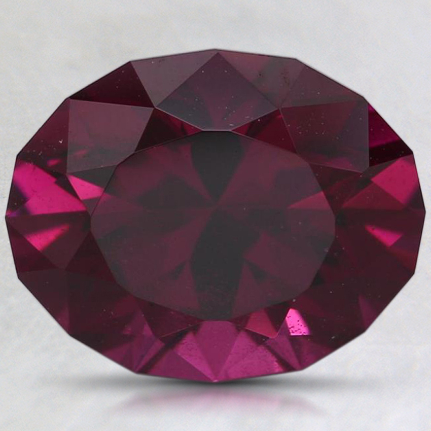 9.9x7.9mm Unheated Red Modified Oval Rhodolite Garnet