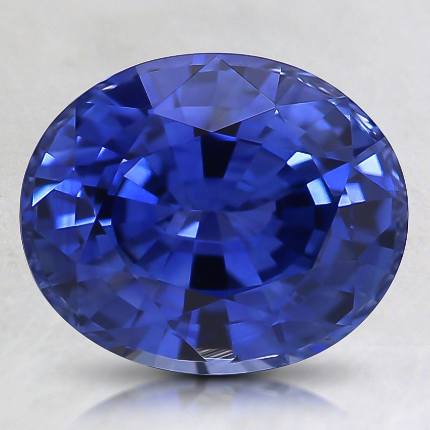 9.1x7.5mm Super Premium Blue Oval Sapphire
