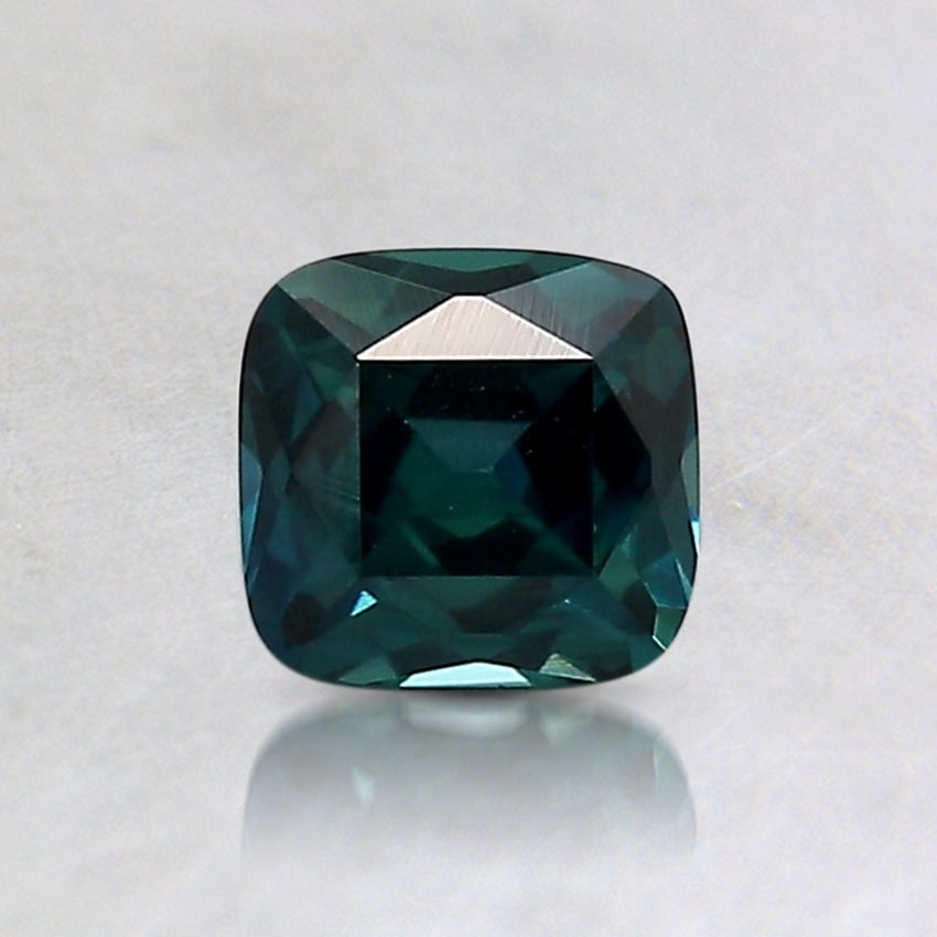 5.1x4.8mm Unheated Teal Cushion Kenyan Sapphire