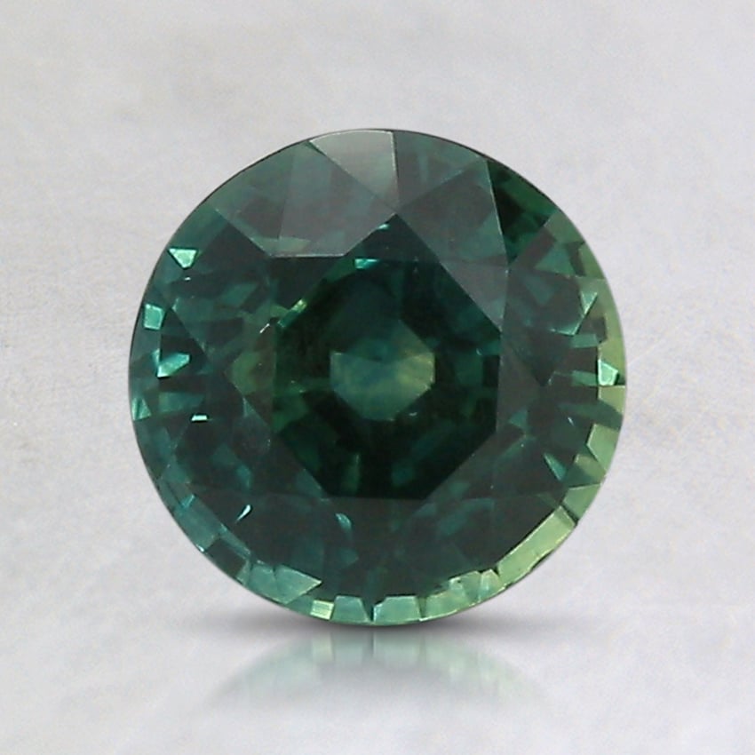 6.7x6.6mm Teal Round Montana Sapphire