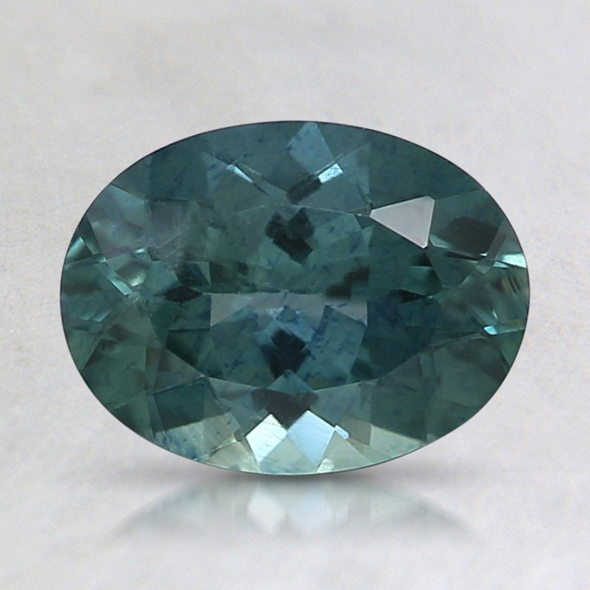 8.1x6.1mm Teal Oval Montana Sapphire