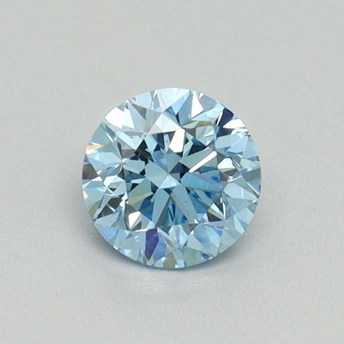 0.5 Ct. Fancy Vivid Blue Round Lab Grown Diamond