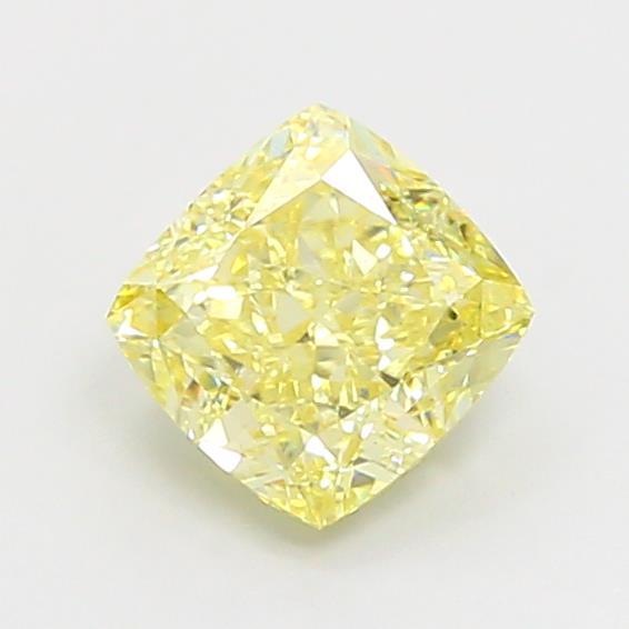 1.90 Ct. Fancy Intense Yellow Cushion Lab Grown Diamond