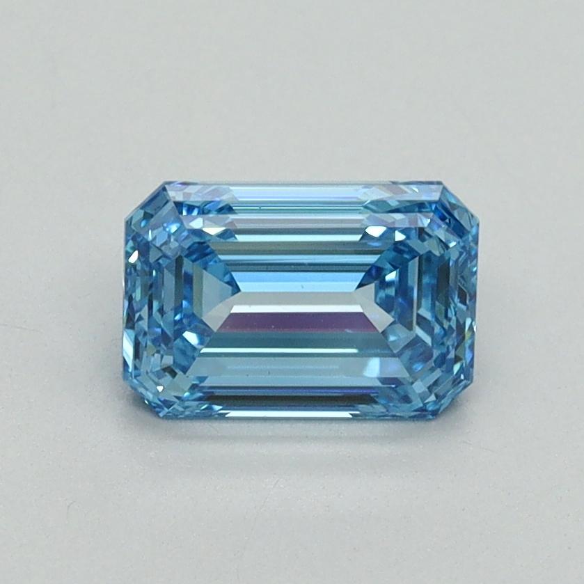 1.05 Ct. Fancy Vivid Blue Emerald Lab Grown Diamond