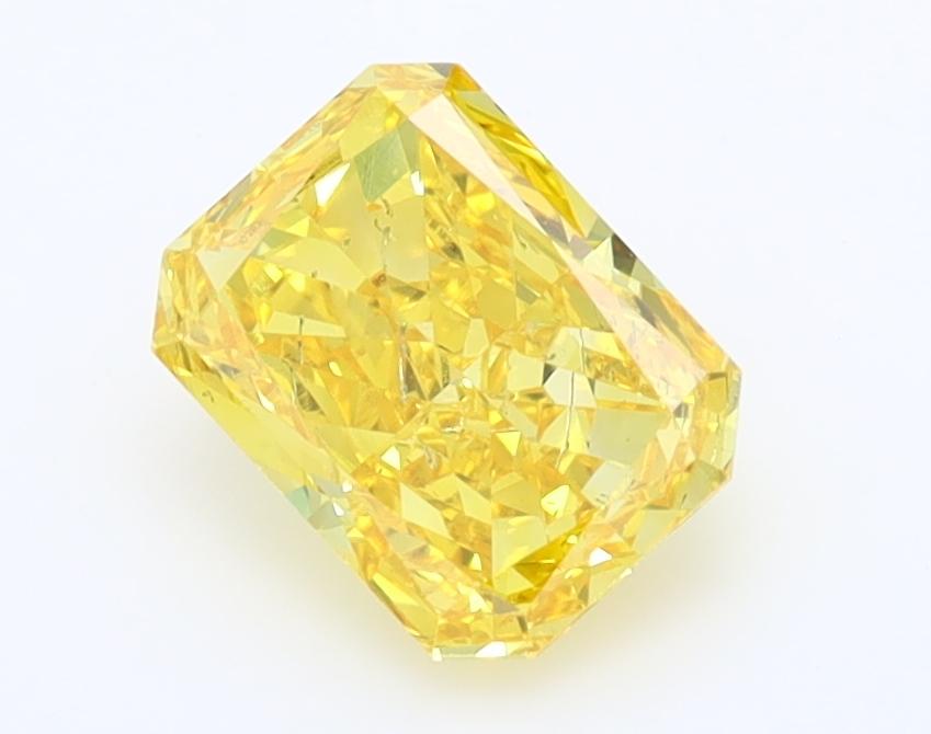 1.26 Ct. Fancy Vivid  Yellow Radiant Lab Grown Diamond