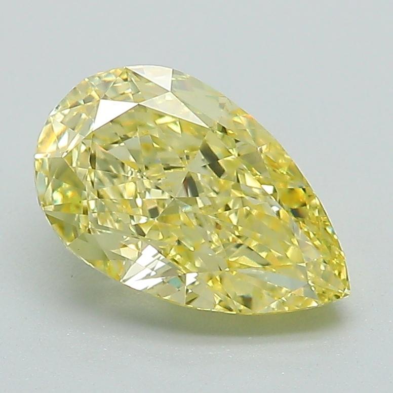 1.63 Ct. Fancy Intense Yellow Pear Lab Grown Diamond