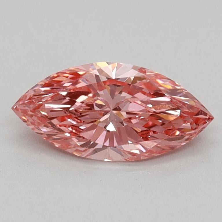 0.36 Ct. Fancy Vivid Pink Marquise Lab Grown Diamond