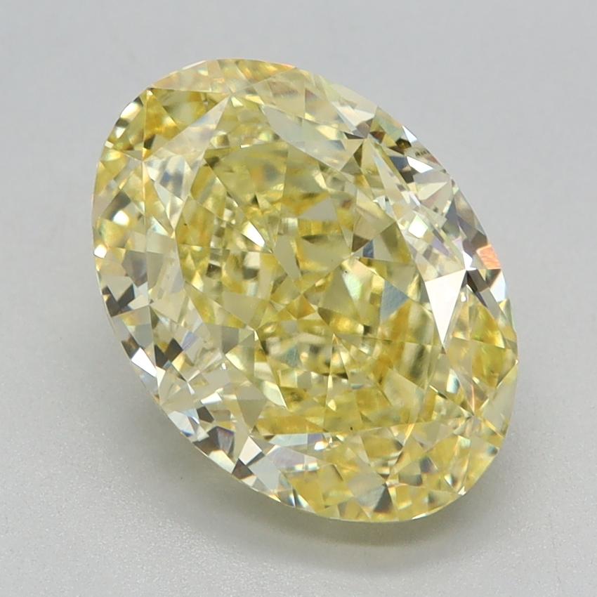 2.70 Ct. Fancy Vivid Yellow Oval Lab Grown Diamond