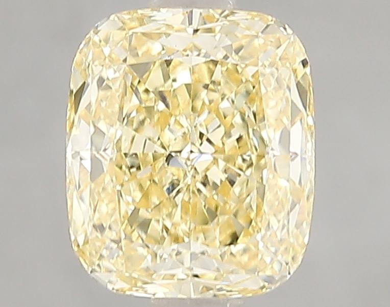 2.10 Ct. Fancy Intense Yellow Cushion Lab Grown Diamond