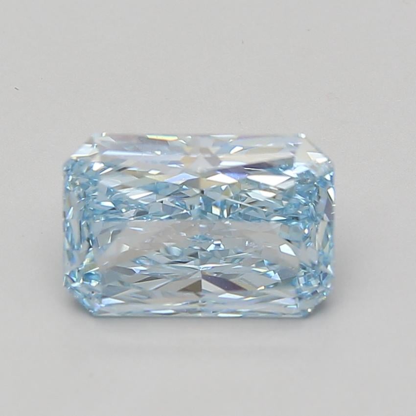 3.10 Ct. Fancy Vivid Blue Radiant Lab Grown Diamond