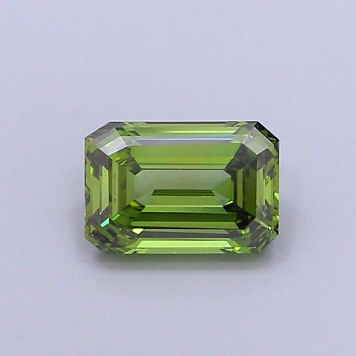 1.01 Ct. Fancy Vivid Yellowish Green Emerald Lab Grown Diamond