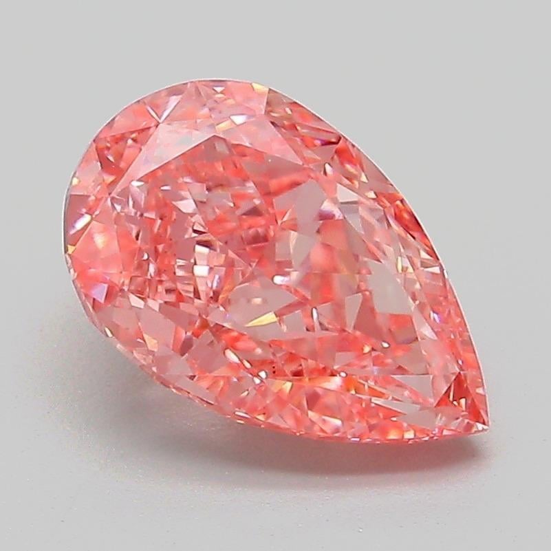 2.07 Ct. Fancy Vivid Pink Pear Lab Grown Diamond