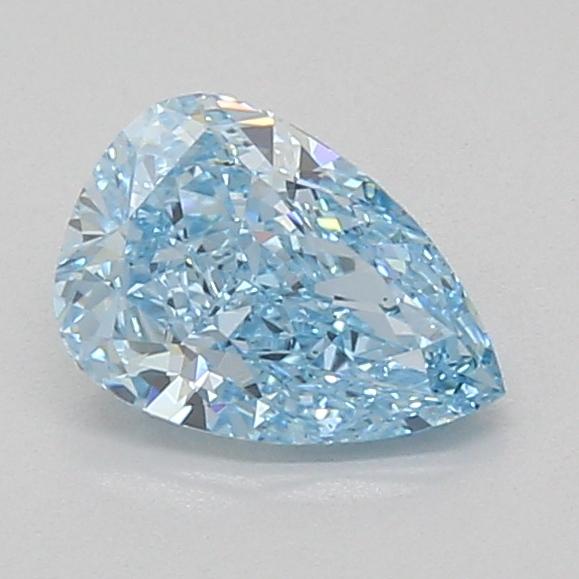 1.07 Ct. Fancy Vivid Blue Pear Lab Grown Diamond