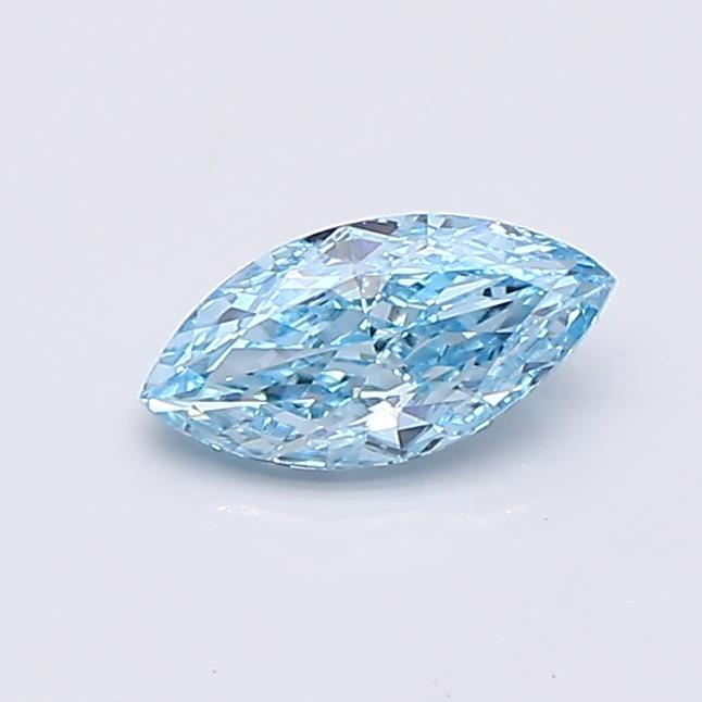0.32 Ct. Fancy Vivid  Blue Marquise Lab Grown Diamond