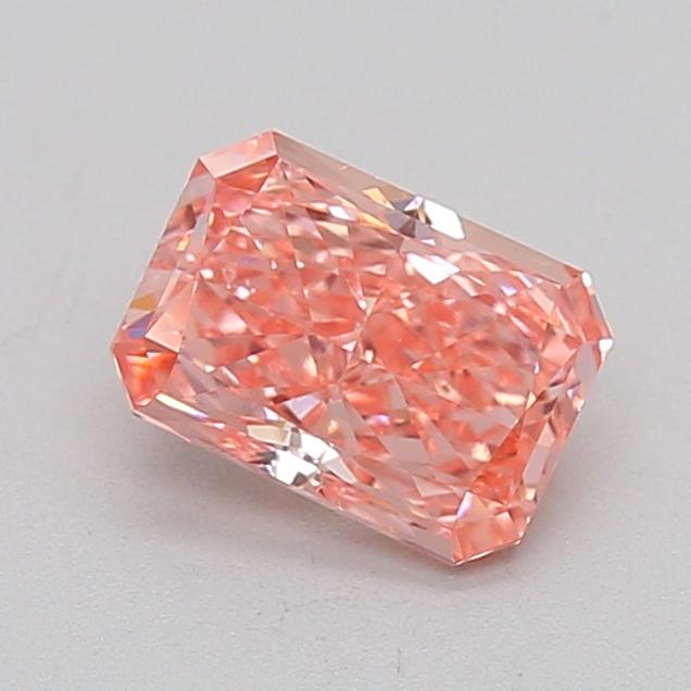 1.08 Ct. Fancy Vivid  Pink Radiant Lab Grown Diamond