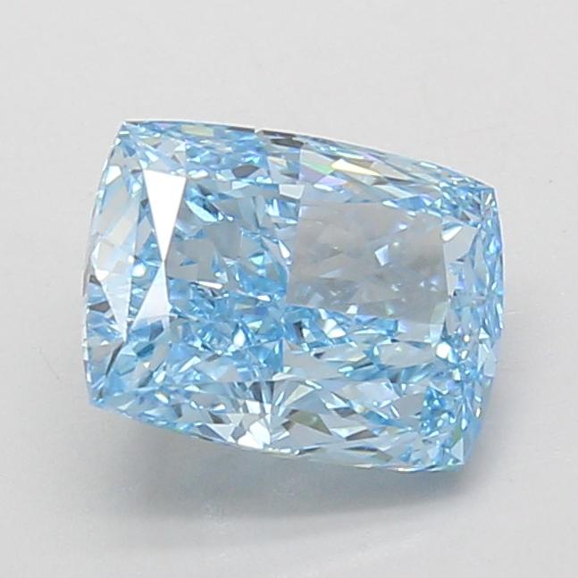 2.08 Ct. Fancy Vivid Blue Cushion Lab Grown Diamond