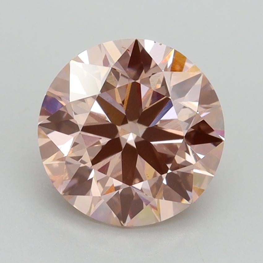 2.00 Ct. Fancy Intense Pink Round Lab Grown Diamond