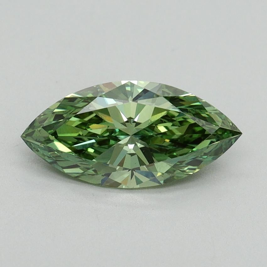 1.01 Ct. Fancy Vivid Green Marquise Lab Grown Diamond