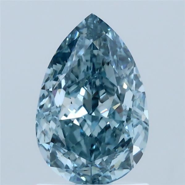 1.54 Ct. Fancy Vivid Blue Pear Lab Grown Diamond