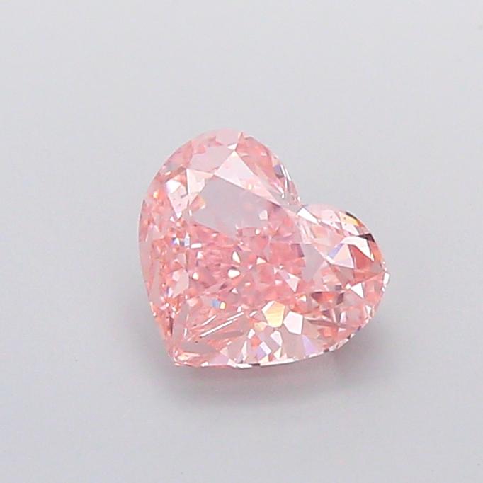 2.09 Ct. Fancy Intense  Pink Heart Lab Grown Diamond