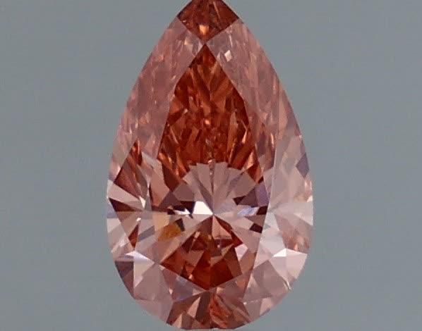 0.60 Ct. Fancy Vivid Pink Pear Lab Grown Diamond