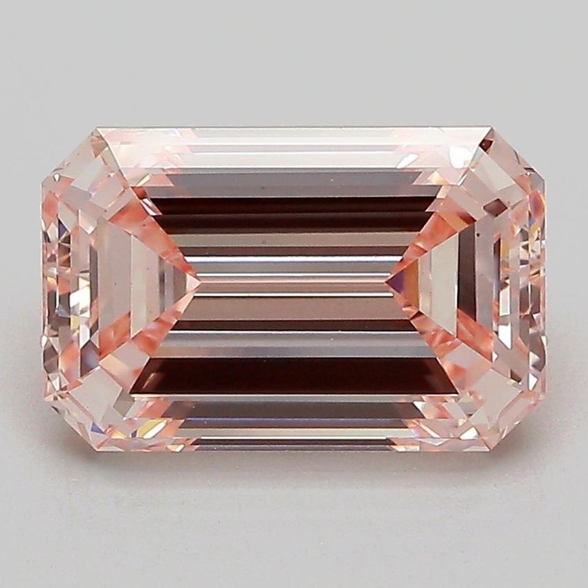 3.09 Ct. Fancy Intense Pink Emerald Lab Grown Diamond