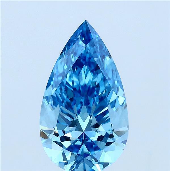 1.53 Ct. Fancy Blue Pear Lab Grown Diamond