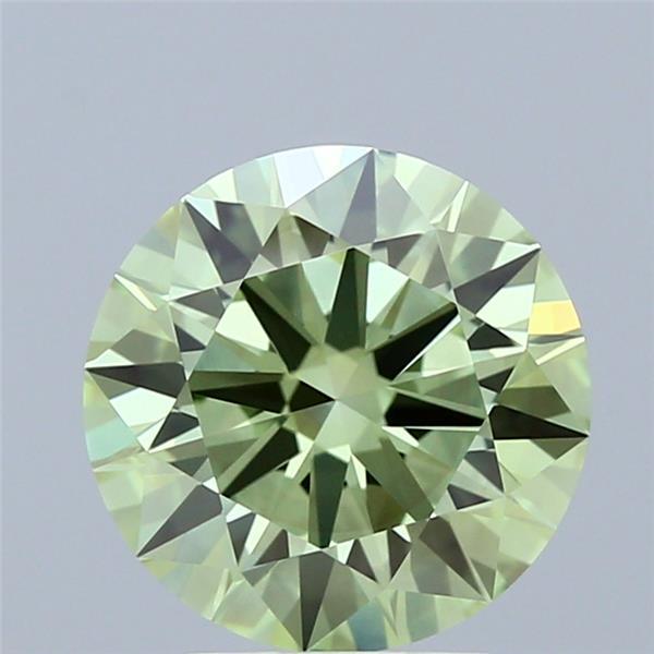 2.51 Ct. Fancy Vivid Green Round Lab Grown Diamond