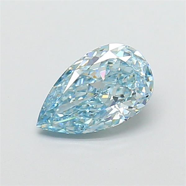 1.11 Ct. Fancy Vivid Blue Pear Lab Grown Diamond