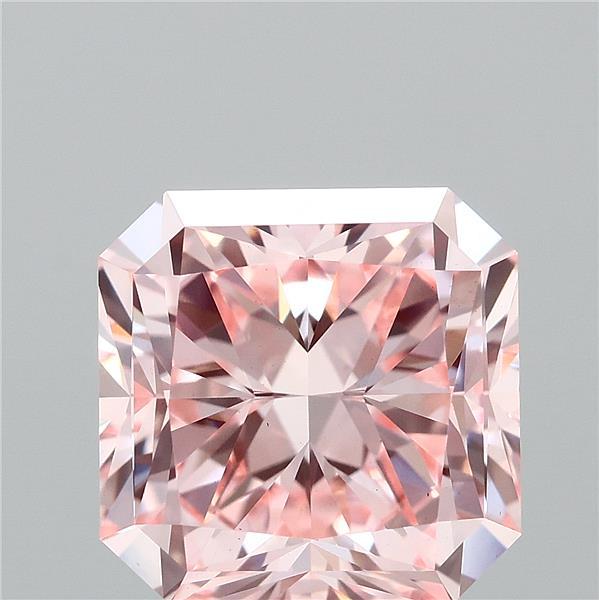 3.01 Ct. Fancy Vivid Pink Radiant Lab Grown Diamond