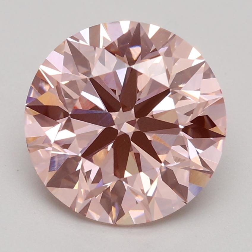 2.17 Ct. Fancy Intense Pink Round Lab Grown Diamond