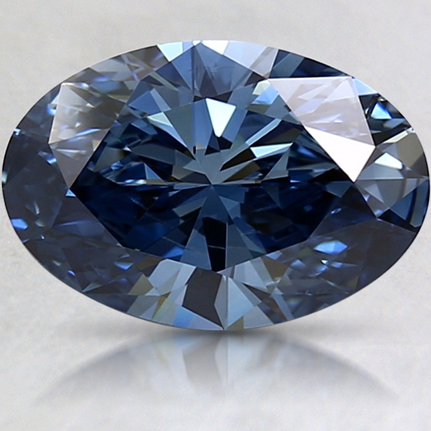 2.38 Ct. Fancy Deep Blue Oval Lab Grown Diamond