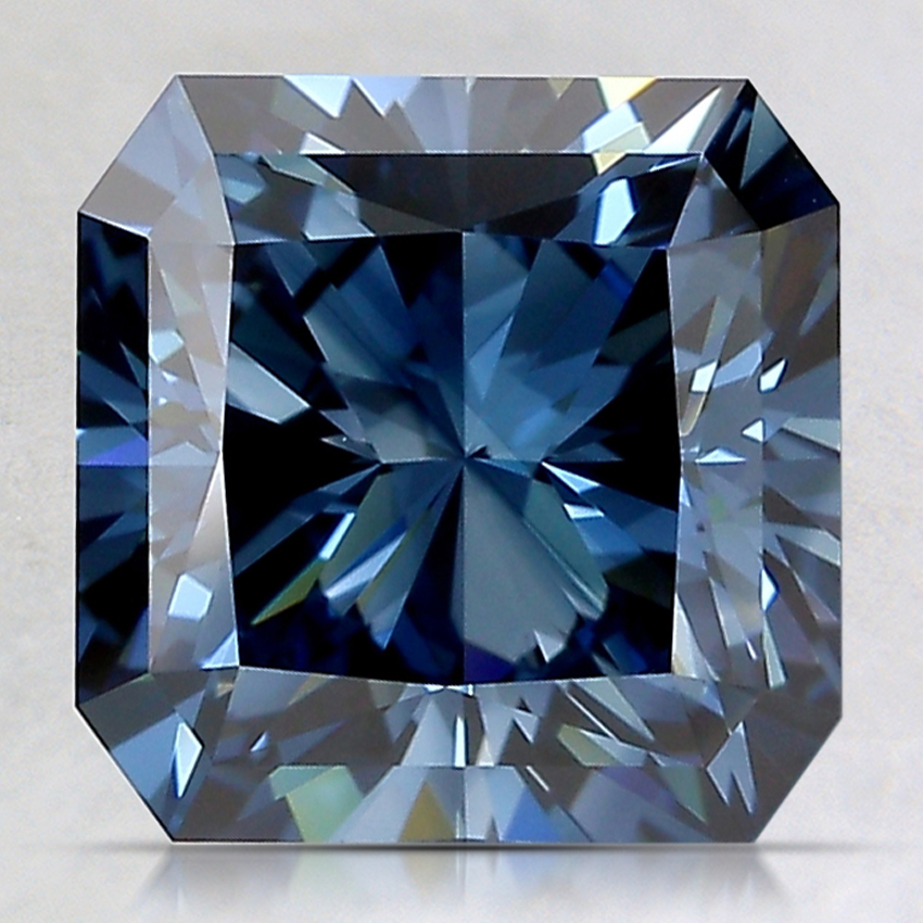 3.57 Ct. Fancy Deep Blue Radiant Lab Created Diamond