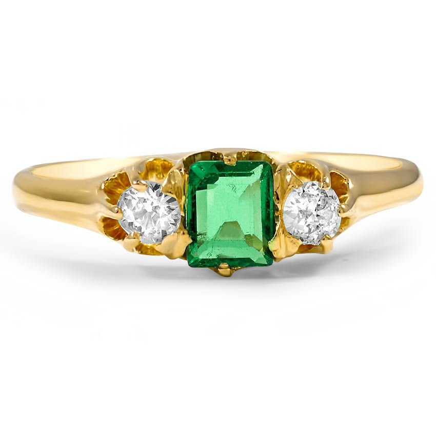 Victorian Emerald Vintage Ring