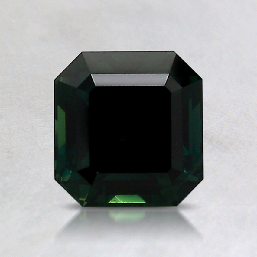 5.9x5.7mm Unheated Teal Asscher Kenyan Sapphire