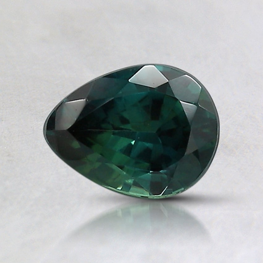 6.8x5.2mm Unheated Teal Pear Kenyan Sapphire