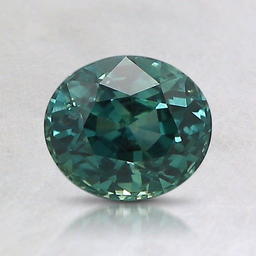 6.7x5.8mm Teal Oval Montana Sapphire