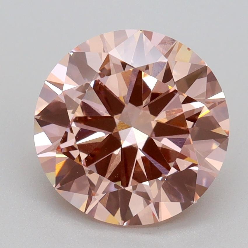 2.80 Ct. Fancy Intense Pink Round Lab Grown Diamond