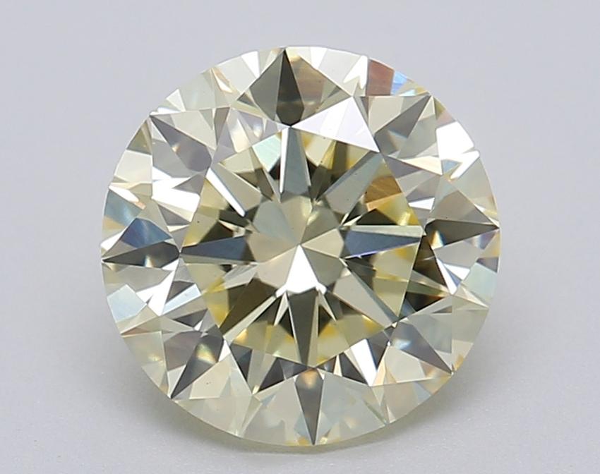 2.01 Ct. Fancy Light Yellow Round Lab Grown Diamond