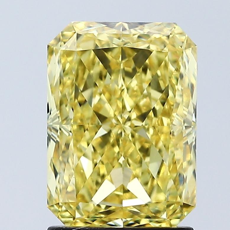 2.07 Ct. Fancy Vivid Yellow Radiant Lab Grown Diamond