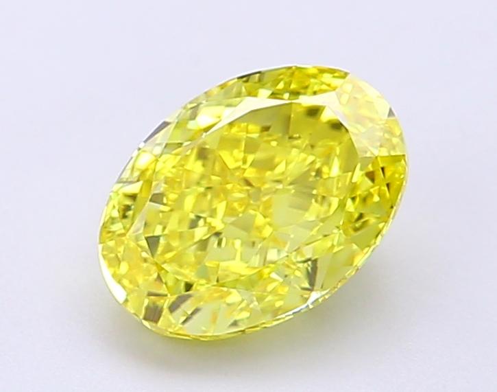 1.59 Ct. Fancy Vivid Yellow Oval Lab Grown Diamond