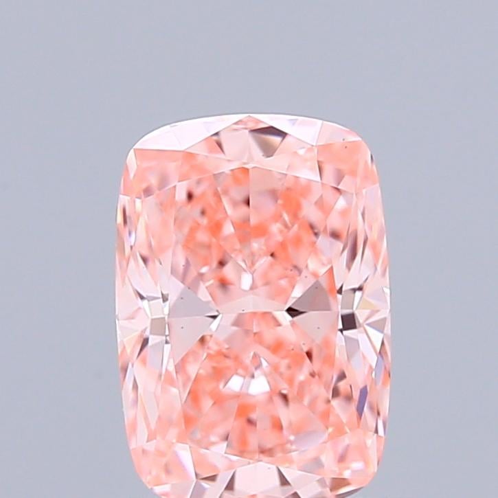 1.07 Ct. Fancy Vivid Pink Cushion Lab Grown Diamond