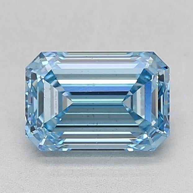 2.02 Ct. Fancy Vivid  Blue Emerald Lab Grown Diamond