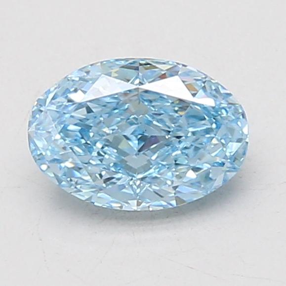 1.10 Ct. Fancy Vivid Blue Oval Lab Grown Diamond