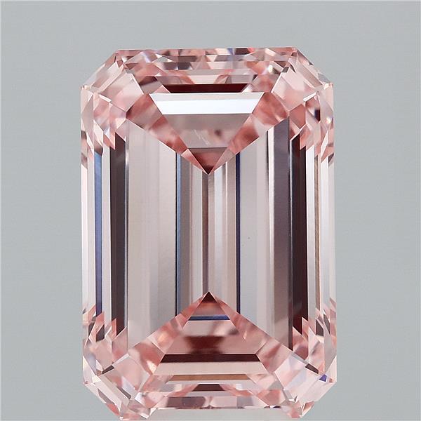 10.09 Ct. Fancy Intense Pink Emerald Lab Grown Diamond