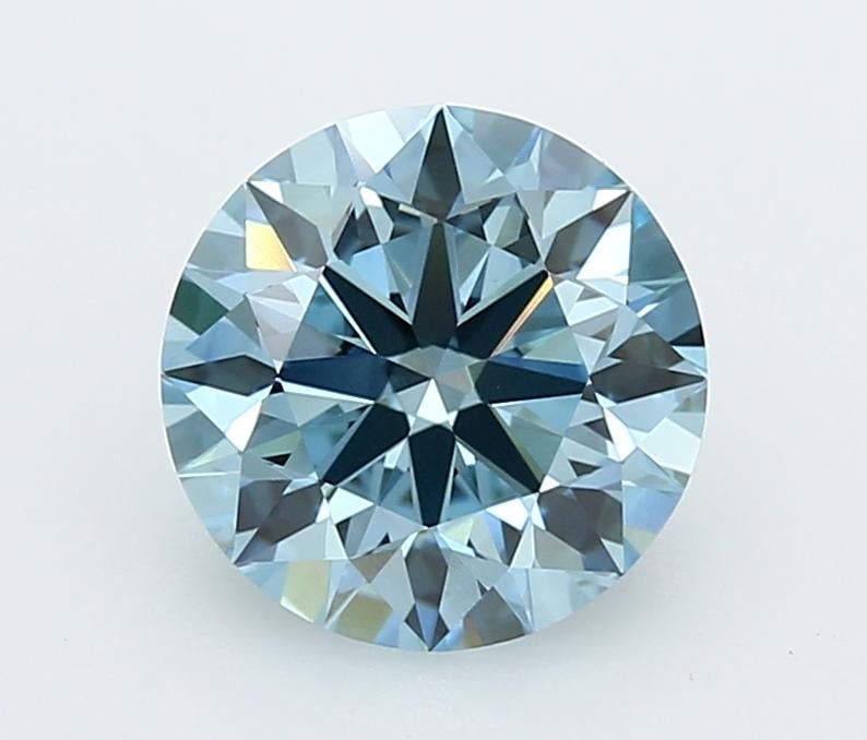 2.37 Ct. Fancy Vivid  Blue Round Lab Grown Diamond
